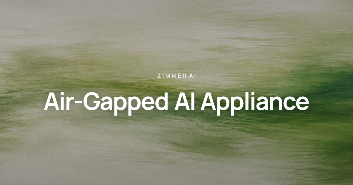 Air-Gapped AI Appliance