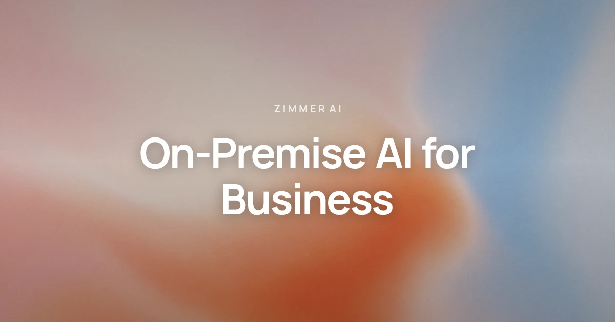 On-Premise AI for Business