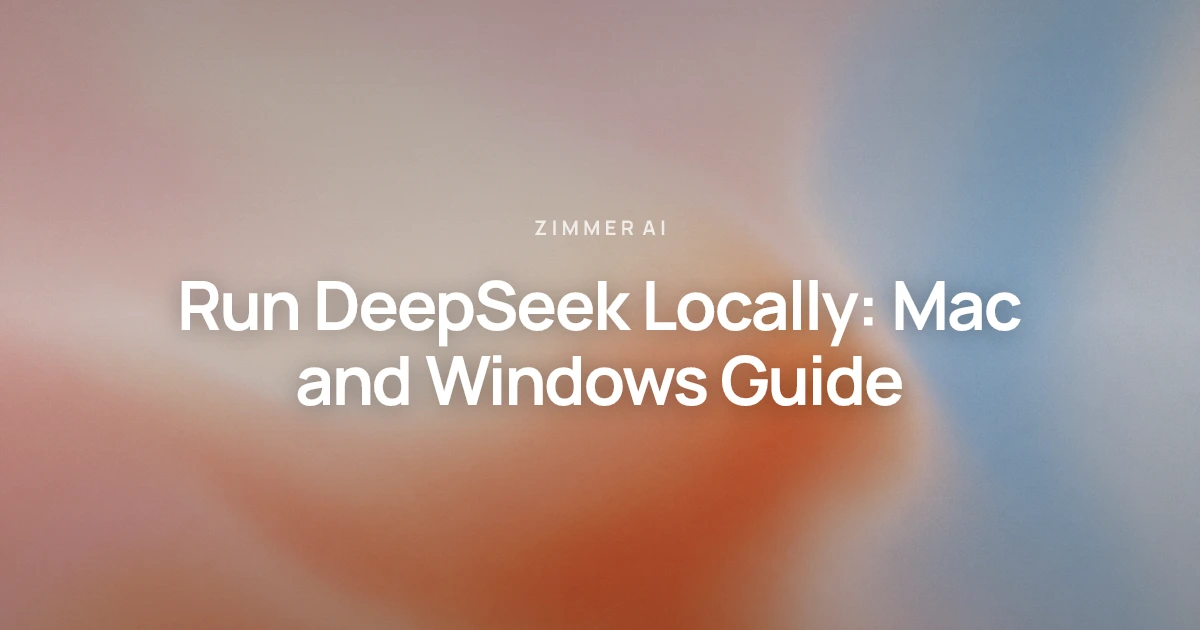 Run DeepSeek Locally: Mac and Windows Guide