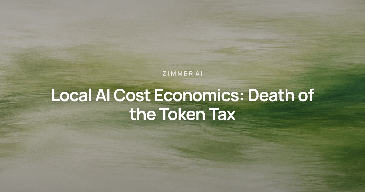 Local AI Cost Economics: The Death of the Token Tax